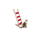 Barış Dizayn Doğal Ahşap Duvara Yere Kedi Merdiveni Kedi Tırmalaması Katlanabilir Sağ Sol 85cm