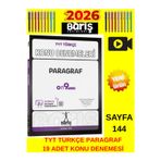 Barış Yayınları Tyt Türkçe Paragraf Konu Denemeleri 19 Deneme Tablet Kalem Sınava Hazırlık Kitap