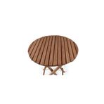BarışAhşap Ahşap Bahçe Balkon Teras Katlanabilir Masa 60x60 Cm