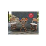 BarışAhşap Balkon-bahçe-mutfak 3’lü Yuvarlak Bistro Seti Hediye Minderli