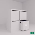 Barisbo Design Çok Amaçlı Çekmeceli Dolap (Dosyalık, Oyuncakdolabı) - Beyaz