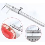 Barışhan Medikal Diş Ortodonti Sürgülü Kumpas 0-80MM Diş Implant Ölçüm Ölçer Paslanmaz Çelik Çift Ölçekli Ölçüm Kumpas Dental Eğitim Materyali - Gri