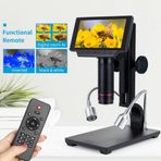 Barışhan Medikal Ekranlı Mikroskop 5 inç 12MP HD/AV Uzun Ayak Dijital Mikroskop Standı Laboratuvar Malzemesi