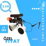 Barışhan Medikal HiperLupa LT365 Sabit Büyüteç Gözlük TTL 2.5X Beyaz 5W Led Lambal İnce Çerçeve Dental Loupe Gözlük Çantalı