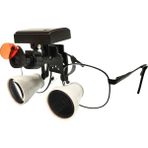 Barışhan Medikal Hiperlupa LT375 Sabit Büyüteç Gözlük Ttl 3.5x Beyaz 5W LED Lambal Ince Çerçeve Dental Loupe Gözlük Çantalı - 1 Adet