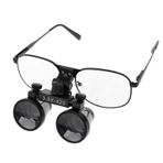 Barışhan Medikal Hiperlupa St355 Ince Çerçeve Cerrahi Loupes Büyüteç Gözlük 3.5x420 Değişken Pupil Mesafeli Siyah