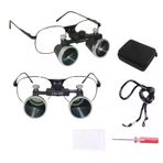 Barışhan Medikal HiperLupa ST435 İnce Çerçeve Cerrahi Loupes Büyüteç Gözlük 3.5X420 Değişken Pupil Mesafeli Metal Çerçeve