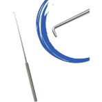 Barışhan Medikal Mikro Hook 2mm 6 3/4" Diseksiyon Çengel Hook 17 cm Cerrahi Eğitim Materyali - Gri - kanca