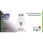 Barışhan Medikal Mikrocerrahi İpek Dikiş İğne İplik Eğitim Materyali 2/0 3/8 (Daire) 75 Cm Keskin Gövde Tek İğne