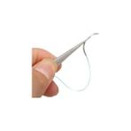 Barışhan Medikal Mikroturcu Tekli Dikiş Iğne Iplik Ipek 3/0 1/2 Yarım Daire 75 cm Atravmatik Yuvarlak Gövde Tek Iğne Mikrocerrahi Eğitim Materyali