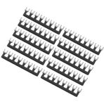 Bariyer Şeridi, 10 Adet Çatal Tip Terminal Şeridi 400V 8 Pozisyon Elektrik Korumalı Alev Geciktiricili PVC Şalter Kabinleri Için (TB-1508)