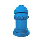 Bark Potty Silikon Lazımlık Eğitimi Köpek Yangın Musluğu | Erkek Köpekler için Çiş Eğitimi | Petite 10 cm G x 17,78 cm Y (Mavi)
