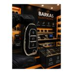 BARKAS ELEKTRONİK Citroen C3 C4 Cactus C4 Picasso C3 Aircross C5 Aircross Jumpy Far Göstergeli Anahtar Kılıfı Siyah