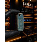 Barkas Elektronik Ford Focus Fiesta Mondeo Courier B-Max C-Max Galaxy Sustalı Nano Anahtar Kılıfı 3 Buton Gri Gold - Gri - Gold