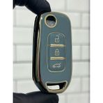 Barkas Elektronik Renault Clio 5 Megane 4 Captur Kadjar Symbol Sustalı Anahtar Kılıfı Gri