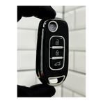 BARKAS ELEKTRONİK Renault Clio 5 Megane 4 Captur Kadjar Symbol Taliant Sustalı Nano Anahtar Kılıfı Siyah Gümüş