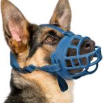 BARKLESS Köpek Namlu, Küçük Orta Büyük Köpekler için Sepet Namlu, Çiğnemek Isırmak için Yumuşak Kafes Namlu, Nefes İçmeye İzin Verin, Alman Çoban Pitbull Rottweiler için Namlu (3 (Burun 9½-10¼"),