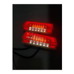 BARLAS OTO LED YENİ NESİL NEON KARE YERE BAKAN YAN İŞARET LAMBA [KIRMIZ RENK] [2ADET]