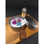 Barlomood Handcrafts Doğal Soya Wax Dekoratif Teneke Mum (Gül) - 1 Adet