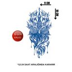Barly 30 Gün / 1 Ay Kalıcı Baykuş Figürlü Geçici Dövme Tattoo