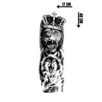 Barly Geçici Aslan Ve Kurt Figürlü Kol Dövme Tattoo