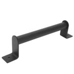 Barn kapı Kolu Konforlu Dimi tasarımı geniş Kullanım, Mat Dışarıdan Kolay Temizlik Temizlik Için Ahır Garaj Kulübesi sürgülü kapı dolabı, Karbon çelik Siyah 22.7x5.5cm