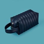 Barnaby 18x10 cm Mavi Kapitone Kozmetik Çantası