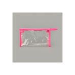 Barnaby 30700 16x26 cm Şeffaf Pembe Fosforlu XL PVC Kozmetik Çantası