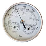 Barometre Seti. 3'lü Barometre Termometre Hygrometre. 130mm. Beyaz