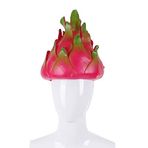 BaronHong Cadılar Bayramı Karnaval Kostümü Cosplay Pitaya Meyve Şapka Yetişkinler için (kırmızı, M)