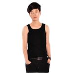 BaronHong Kadın Tomboy Bandaj Kanca Cosplay Renkli Şeritler Üst Kıyafet Tank Top Yelek Göğüs Bağlayıcı Siyah XXL