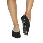 (Barre, Small/Medium, Black/Grey (Barre)) - Gaiam Grippy Yoga Socks - Full-Toe, Toeless, Lace-Up, Studio for Extra Grip in Hot Yoga, Barre, Pilates or at Home for Added Balance and Stability
