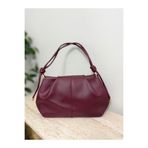 Barrel düğüm model bordo omuz çantası