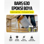 Bars 630 Epoksi Zemin ve Duvar Boyası - Solventsiz, Çift Bileşenli, Yüksek Dayanımlı Boya, İç Cephe İçin - 20 Kg - Ral: 3016 (Kırmızı)