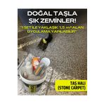 BARS Taş Halı, UV Dayanımlı Derzsiz Doğal Taş Zemin, Dış ve İç Mekanlara Özel Dekoratif Kaplama Kod: 1
