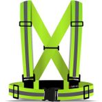 Barsivic Motorsiklet, Scooter ve Bisiklet Için Reflektörlü Ikaz Yeleği - 2 - Neon Yeşil
