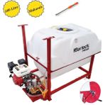 Bartech PM-400-1 400 L Benzinli Arabalı Makaralı Llaçlama Makinesi Makara ve Başak Model + Tabancası
