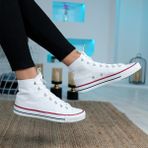 Bartrobel Unisex Bilekli Keten Spor Ayakkabı - Beyaz