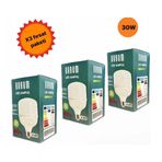 Barum 30W E-27 Duy Tasarruflu Torch Led Ampul 3 Adet 8000K 2250 Lm