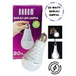 Barum Elektrik Kesildiğinde Yanmaya Devam Eden 20Watt Tasarruflu Şarjlı Led Ampul V2buoDxvmM