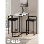 Barvia Bar Masası Gbb - 01 2'li Bar Masa Takımı - Siyah