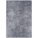 Barwice Antrasit Modern Geometrik Etnik Desenli Boho Makinada Yıkanabilir Hafif Hav Toz Vermez Leke Tutmaz Kaymaz Taban Dijital Makine Baskı Halı Oturma Odası Salon Yolluk Koridor Mutfak Halısı