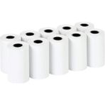 Baş Rulo Etiket Termal Rulo 10 Paket 56X14 Pos Rulosu - 10 Adet - Beyaz