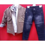 Başak Çocuk Giyim 1222.5203 Cepli Erkek Dörtlü Tam Takım 1/4 Yaş - Kahve - 0-1 Yaş - BSK41X00011102-KAHVE-0-1 Yaş - Standart - Kahverengi