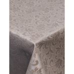 Başak Ev Tekstili Elyaflı Pvc Muşamba - Desenli Silinebilir Masa Örtüsü - Şeffaf - 140 x 140 cm