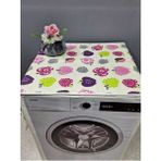 Başak Ev Tekstili Renkli Desenli Duck Kumaş Çamaşır ve Kurutma Makinesi Örtüsü 120X60CM - 60 x 120
