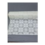 Başak Ev Tekstili(3336) PVC KÜPÜR DANTEL RAF VE DOLAP ÖRTÜSÜ RUNNER (BEYAZ ) Beyaz-50 x 200