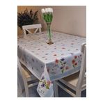 Başak Ev Tekstili(3667) Elyaflı Pvc Muşamba - Desenli Silinebilir Masa Örtüsü (MAVİ) Mavi-140 x 180