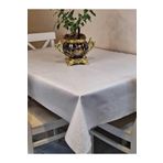 Başak Ev Tekstili(4053) Elyaflı Pvc Muşamba - Desenli Silinebilir Masa Örtüsü BEYAZ-140 x 240