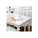 Başak Ev Tekstili(4394) 1.2 mm KALINLIK 80 cm en Şeffaf Kalın PVS Masa Koruyucu Mika Masa Örtüsü ŞEFFAF-80 x 140